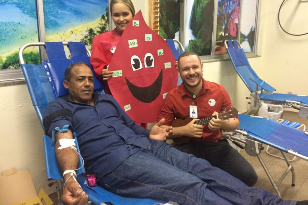 Família viaja de Palestina do Pará para doar sangue em Marabá