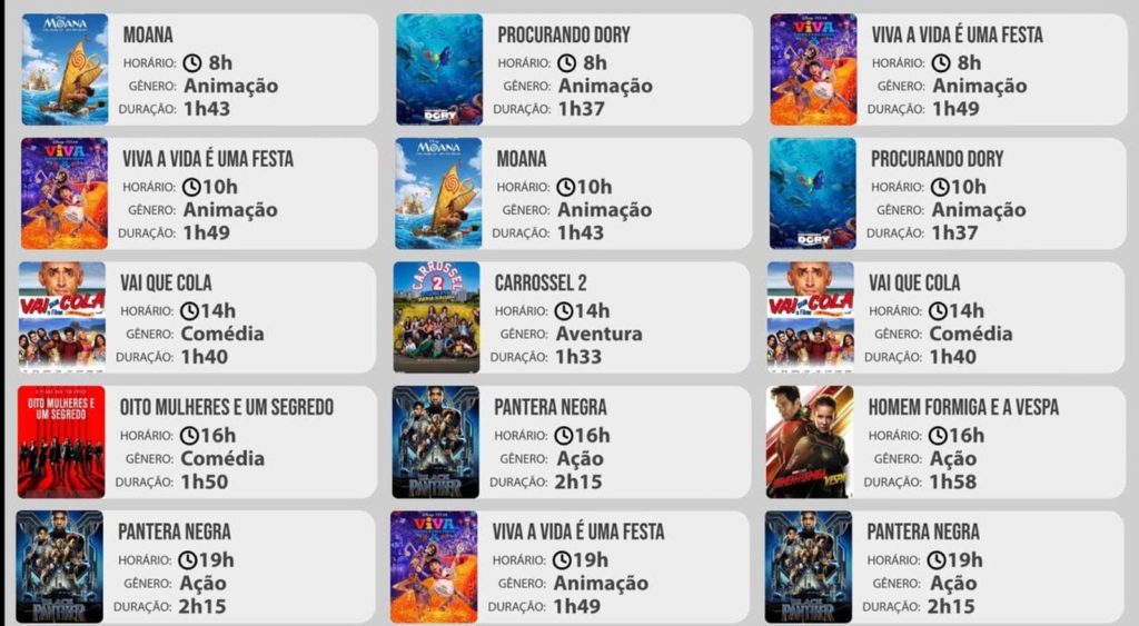 Cinema Intinerante chega em Marabá, nos dias 17, 18 e 19 de Janeiro