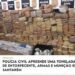 PC apreende uma tonelada de drogas, armas e munição