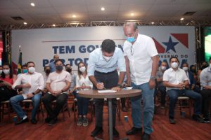 o governador Helder Barbalho assinou convênio com a Prefeitura de Marabá