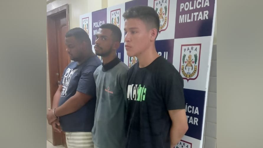 Polícia prende trio com arma de fogo e drogas, em Marabá