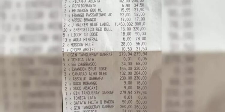 Homem finge passar mal para não pagar a conta de R$ 6 mil