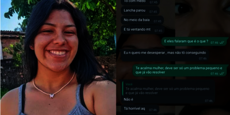 Vítima de naufrágio se despediu da família por mensagem Vítima de naufrágio se despediu da família por mensagem