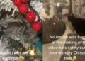Jovem viraliza ao notar presença estranha em árvore de Natal