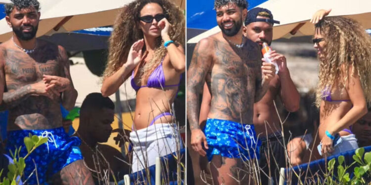 Gabigol é flagrado com Júlia Rodrigues, ex de Vini Jr.