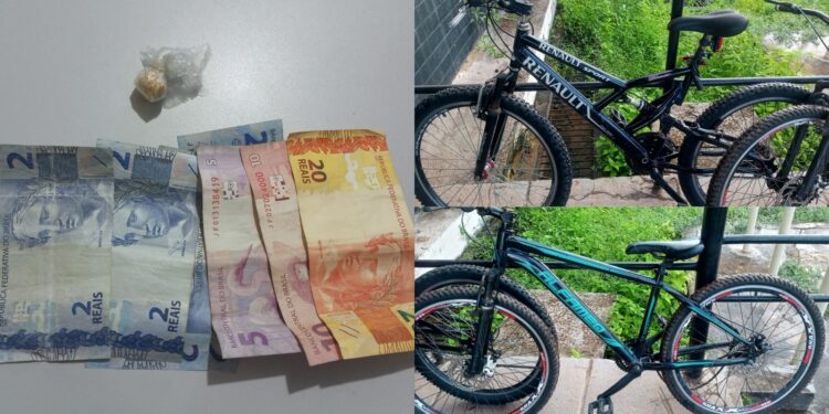 Abandono de bicicletas e apreensão de substância ilícita em Itaituba, no Pará