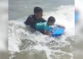 Em Salinas, prática do Bodyboarding ajuda no tratamento de criança com paralisia cerebral