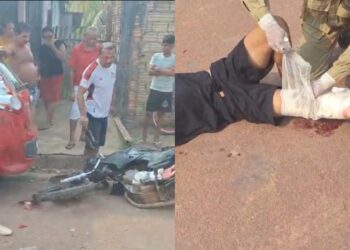 Vídeo: Acidente de Motocicleta em Itaituba Deixa Jovem Ferido