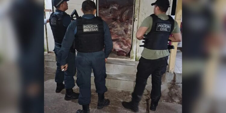 Homem é preso em flagrante no Moju com oito toneladas de carne roubada de frigorífico
