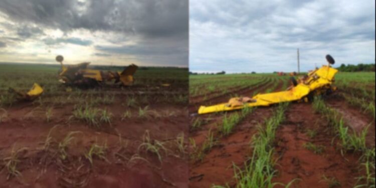 Piloto morre após queda de avião em Goiás