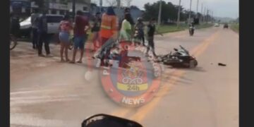 Acidente em Novo Progresso Deixa Motociclista Ferido