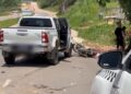 Acidente em Novo Progresso: Casal em Motocicleta é Ferido em Colisão com Caminhonete