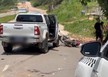 Acidente em Novo Progresso: Casal em Motocicleta é Ferido em Colisão com Caminhonete