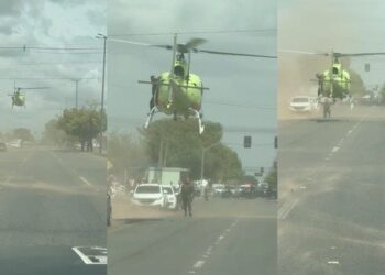 Policial é atingido com tiro acidental na Terra Yanomami e resgate de helicóptero para no meio de avenida em Boa Vista