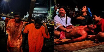 Paar reencena a Paixão e leva mística de Cristo à periferia