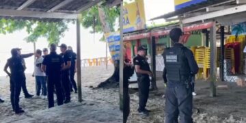 Corpo acorrentado aparece em praia de Outeiro