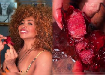 Gaby Amarantos viraliza com receita do “Xarque do Amor”